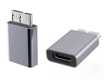 PremiumCord Aluminium USB C female - USB3.0 Micro B Male adaptér