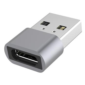 PremiumCord Aluminium USB C female - USB2.0  A Male adaptér