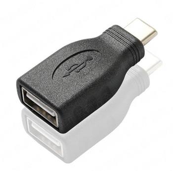 PremiumCord Adaptér USB-C/male - USB2.0  A/female, OTG, černá
