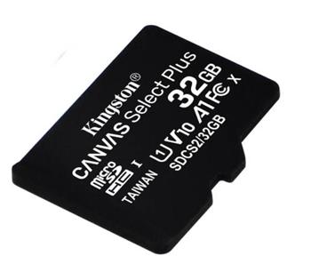 Kingston Canvas Select Plus microSDHC 32GB U1/V10/A1, čtení 100MB/s 