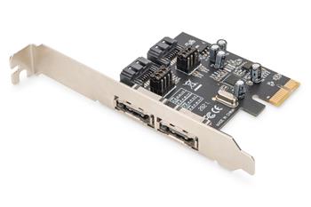 DIGITUS SATA III PCI Express Card, 2x SATA/2x eSATA, ASM1061 chip