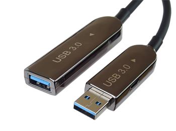 PremiumCord USB3.2 + 2.0 prodlužovací optický AOC kabel A/Male - A/Female 15m