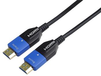 PremiumCord Ultra High Speed HDMI 2.1 Optical Fiber AOC Cable 8K@60Hz, 15m gold