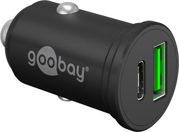 goobay Rychlá nabíječka do auta s dvojitým USB USB-C™ PD (napájení) (45 W)