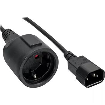 Prodlužovací přívod 230V s EURO konektorem C14 (IEC connection) , 1m