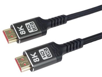 PremiumCord ULTRA HDMI 2.1 High Speed + Ethernet kabel 8K@60Hz,zlacené 3m