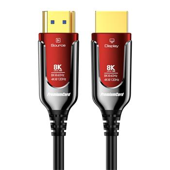 PremiumCord Ultra High Speed HDMI 2.1 optický fiber kabel 8K@60Hz,zlacené 5m