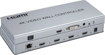 PremiumCord HDMI 1 vstup - 4 výstupy, Video Wall controller