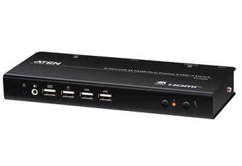 ATEN 2-port 4K HDMI  KVMP,  USB, Dual-display, vč. kabelů