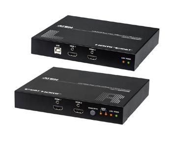 ATEN Extender PC-konzole HDMI Dual View na 100m@4K, HDBaseT 2.0, USB + RS232, audio