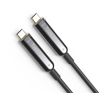 PremiumCord USB-C optický fiber video AOC kabel rozlišení 4K@60Hz 1080p délka:20m