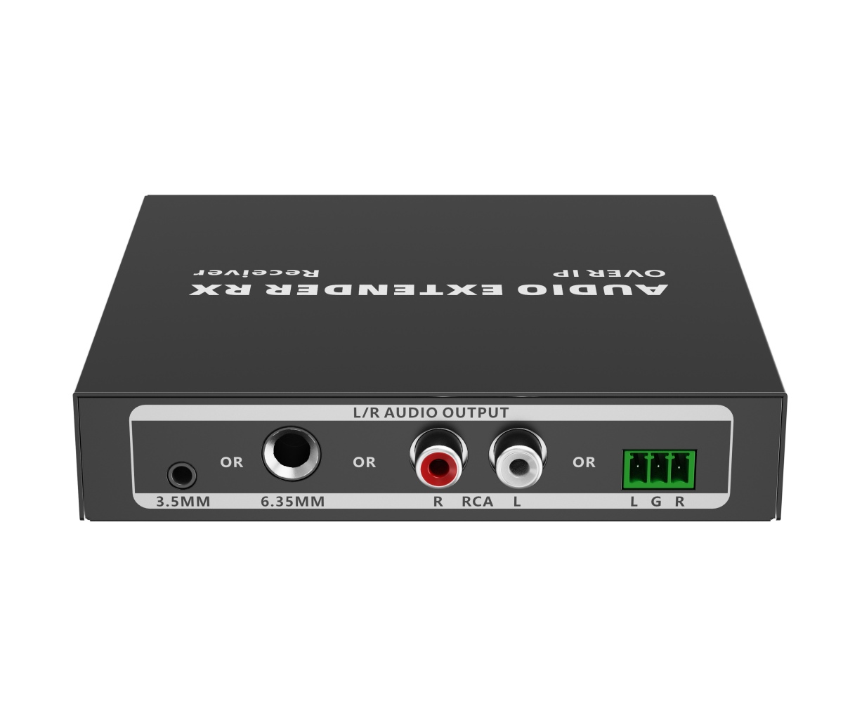 PremiumCord Audio Matrix přijímací jednotka pro audio extender po počítačové síti over IP do 120m