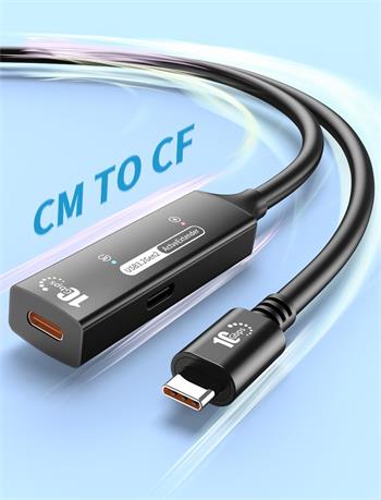 PremiumCord USB-C 3.2 Gen 2 repeater a prodlužovací kabel Male-Female, 10Gbps Aluminium 5m