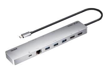 ATEN 11 v 1 USB-C Multiport dock USB, HDMI, PD3.0, RJ45, SD
