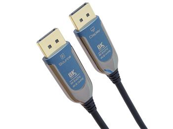 PremiumCord 8K Optický DisplayPort 1.4 přípojný kabel M/M, zlacené konekt. 5m