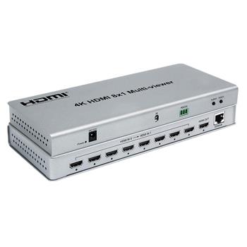 4K HDMI 8x1 Multi-viewer 8 vstupů - 1 monitor, vstup FULL HD 1080p , 10 zobrazovacích módů