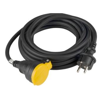 PremiumCord Venkovní prodlužovací kabel – IP44, 16A, 3×1,5 mm2 gumový kabel 30m