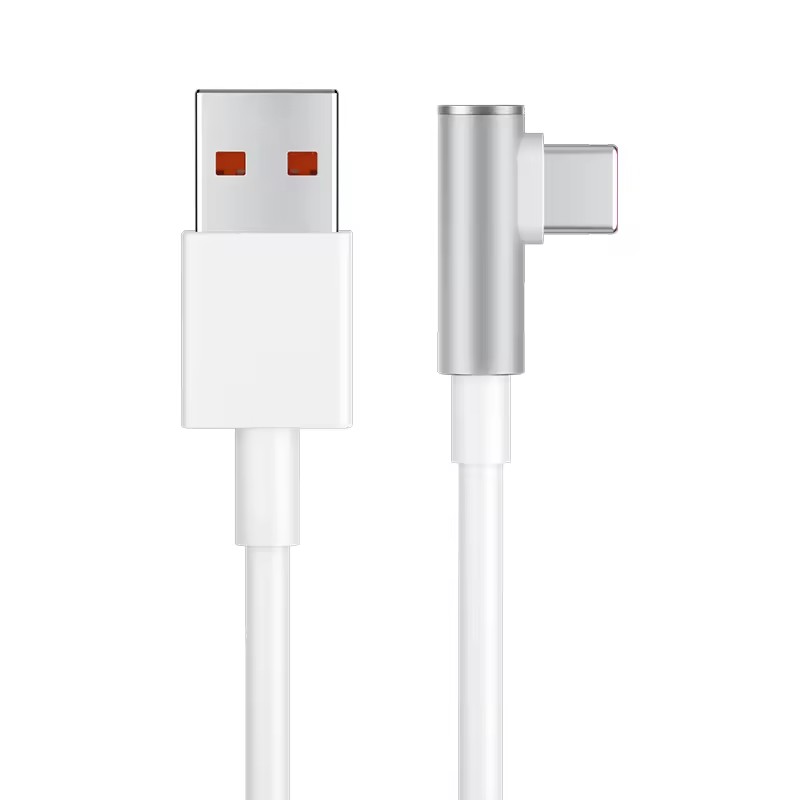 PremiumCord Kabel USB typ C/M zahnutý konektor 90° - USB 3.0 A/M, 2m bílý