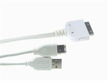 PremiumCord iPod na USB + FireWire kombo kabel 2m